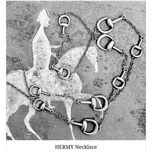 Modernist Equestrian Style "Hermy" Necklace by Sazzu